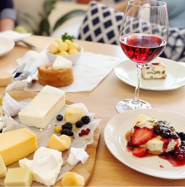 sklenice rybízová se sýrem min